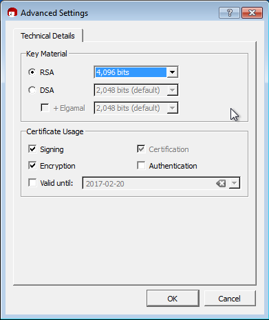 Gpg4win 8192 bit key generation 2